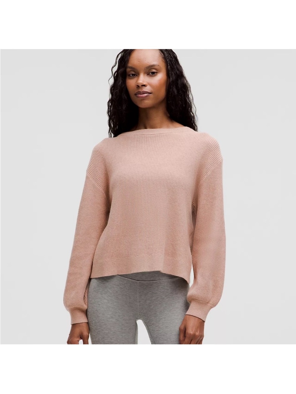 Lululemon Relaxed reversible crossover Sweater in rose